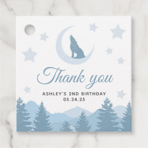 Howling Wolf Favour Tag