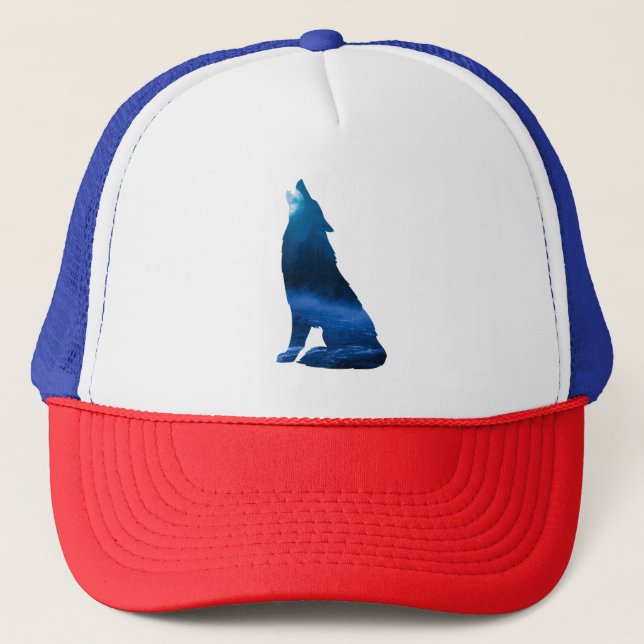 Howling Wolf for Wolf Lovers  Trucker Hat (Front)
