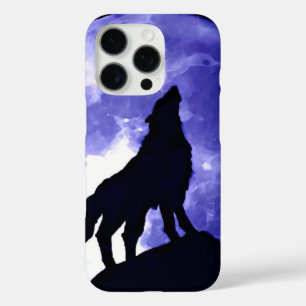 Howling Wolf & Fullmoon iPhone 16 Pro Case