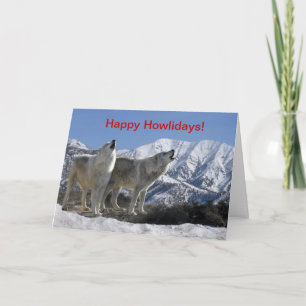 Howling Wolf Holiday Card