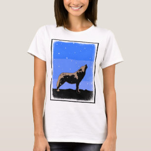 Howling Wolf in Winter  - Original Wildlife Art T-Shirt