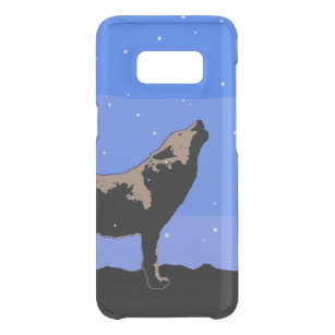 Howling Wolf in Winter  - Original Wildlife Art Uncommon Samsung Galaxy S8 Case