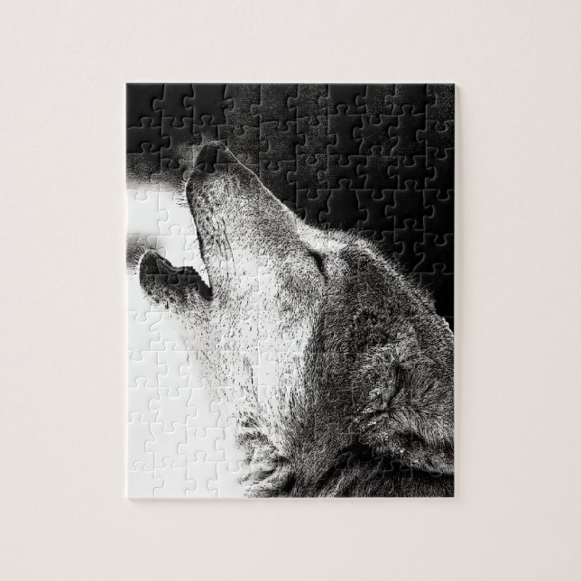 Howling Wolf Jigsaw Puzzle (Vertical)