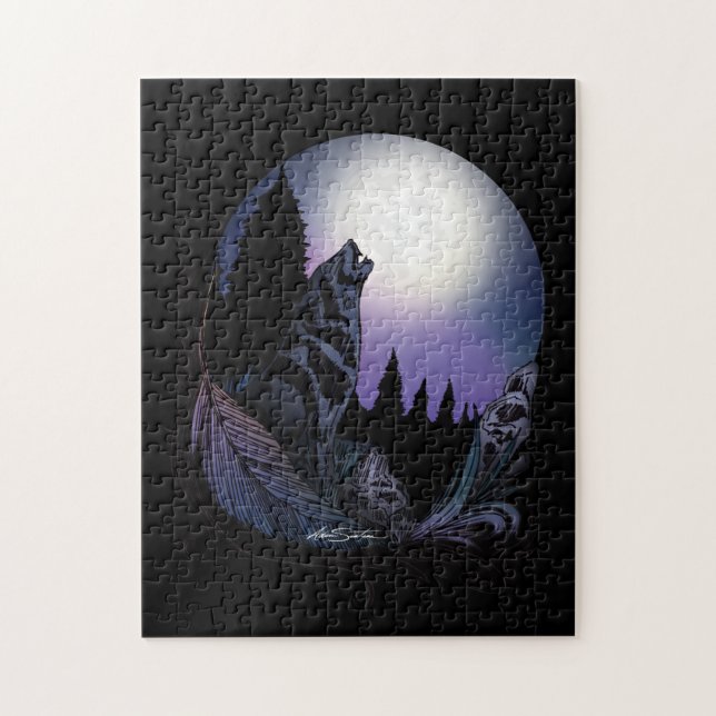 Howling Wolf  Jigsaw Puzzle (Vertical)