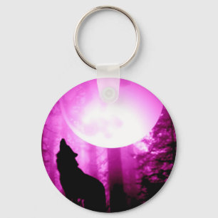 Howling Wolf Key Ring