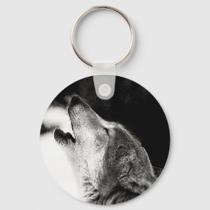 Howling Wolf Key Ring