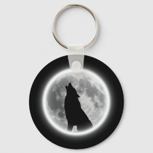 Howling Wolf  Keychain