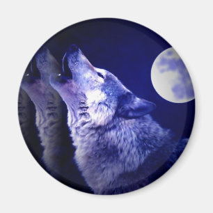 Howling Wolf Magnet
