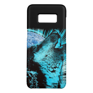 Howling Wolf Moon Pine Forest Case-Mate Samsung Galaxy S8 Case