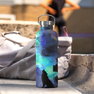 Howling Wolf Moonlight – Mystical Forest Night Wat Thermal Tumbler