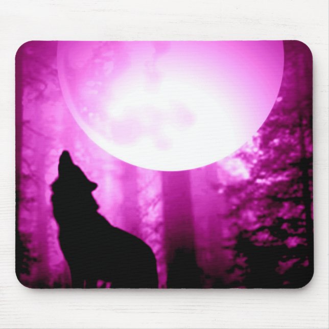 Howling Wolf Mouse Mat (Front)