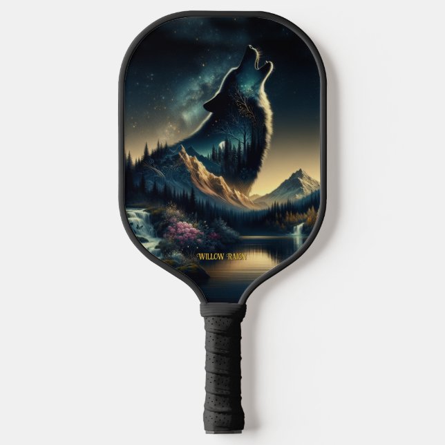 Howling Wolf Pickleball Paddle (Front)