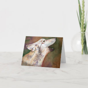Howling Wolf Pup Note Card