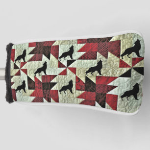 Howling Wolf Quilt Golf Head Cover