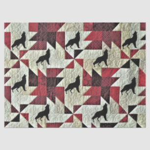 Howling Wolf Quilt Tissue Paper