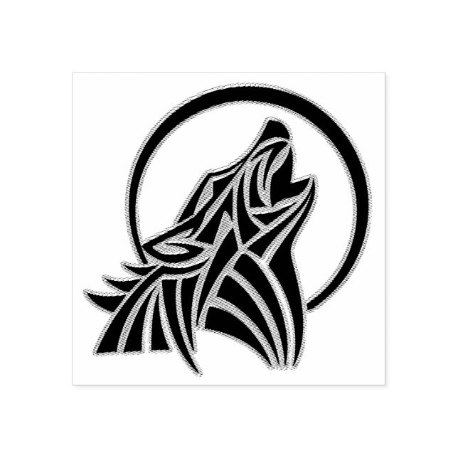 Howling Wolf Rubber Stamp (Imprint)