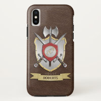 Howling Wolf Sigil Battle Crest Brown