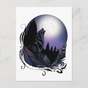 Howling Wolf (Signature Design) Postcard