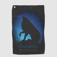 Howling wolf silhouette airbrush night sky
