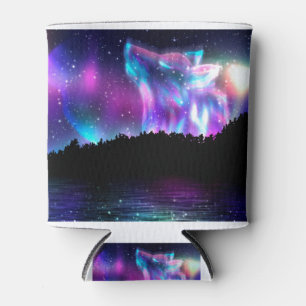 Howling Wolf Spirit Can Cooler