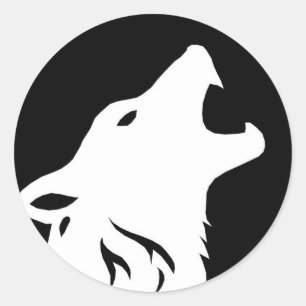 Howling Wolf Stickers