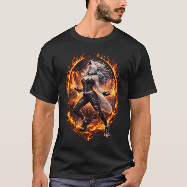 Howling Wolf T-Shirt (Front)