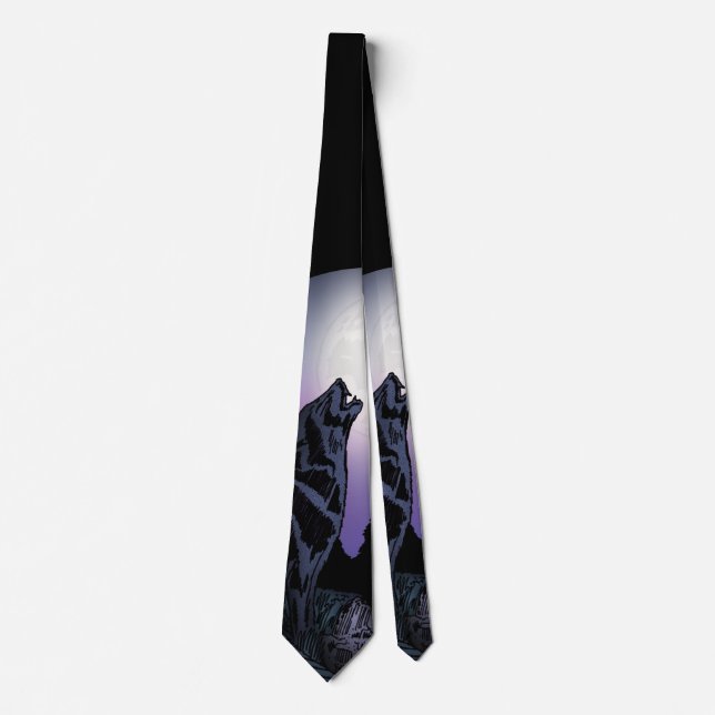 Howling Wolf Tie (Front)