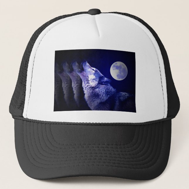 Howling Wolf Trucker Hat (Front)