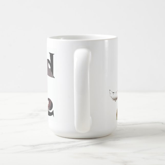 Howling Wolf Watercolor Wildlife Mug (Handle)