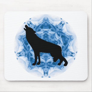 Howling Wolf Wolves Mouse Mat