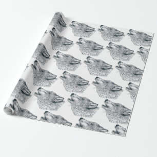Howling Wolf Wrapping Paper