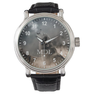 Howling Wolfes Numbers Watch