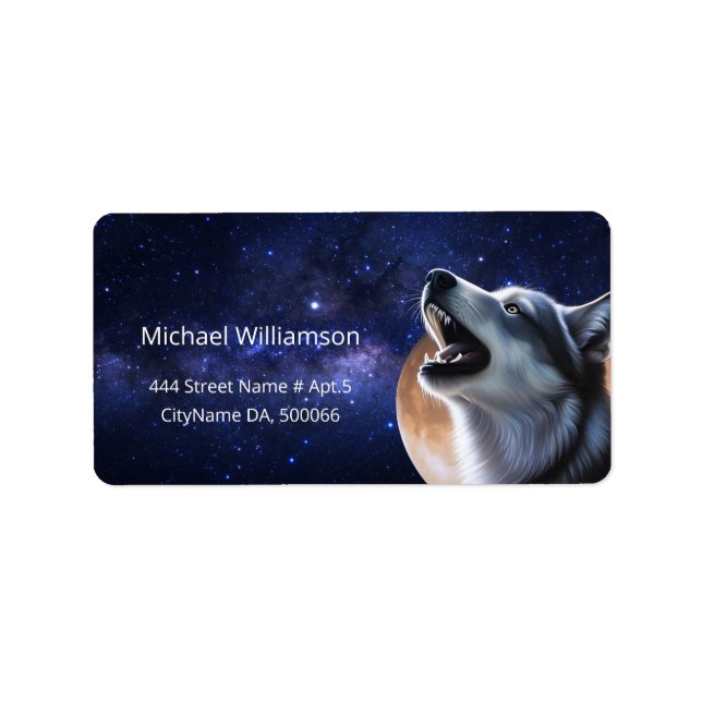 Howling Wolves Label (Front)