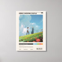 Howl's Moving Castle Movie Poster, Vintage Movie 