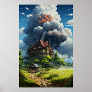 Howl's Moving Castle Wallpaper - 4K Realistic High Poster