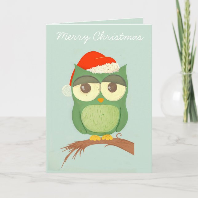 HOwly Christmas! Holiday Card (Front)