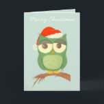 HOwly Christmas! Holiday Card<br><div class="desc">howl -howl-howl its christmas! Cute lil owl christmas greeting cards suitable for anyone.</div>