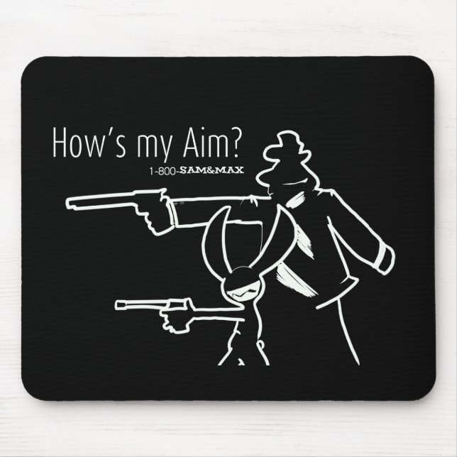 How's my Aim? Mouse Mat (Front)