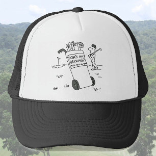 How's My Driving - Golfer Trucker Hat