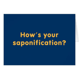 How's Your Saponification