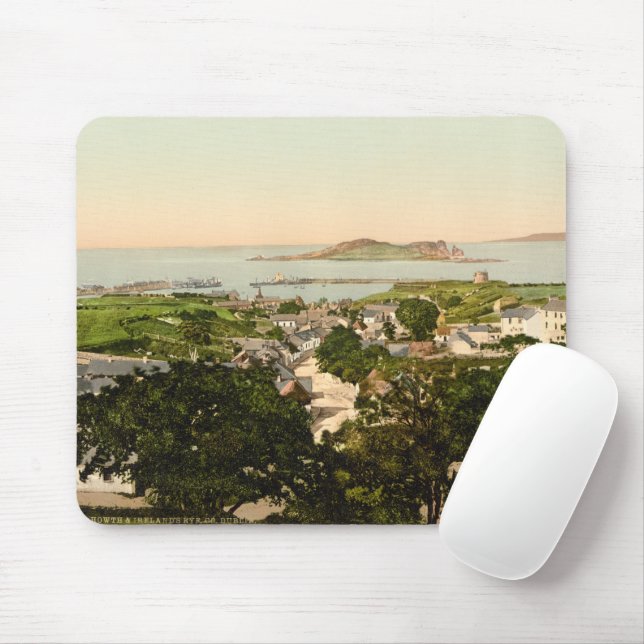 Howth and Ireland's Eye Mouse Mat (With Mouse)