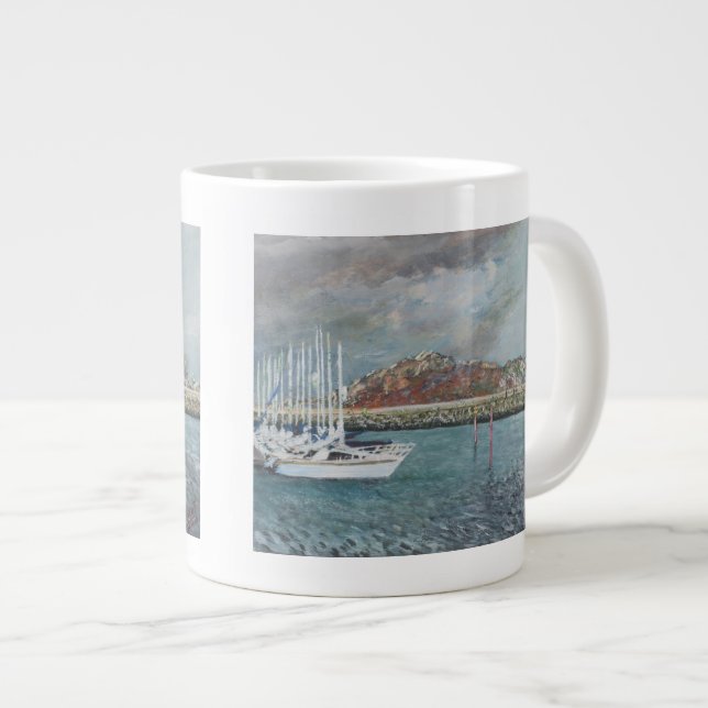 Howth Ireland.26/10/2001 Large Coffee Mug (Front Right)