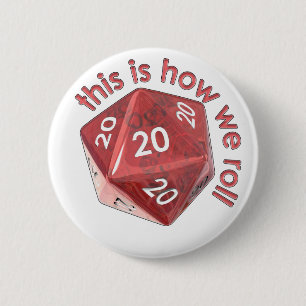 HowWeRoll20s 6 Cm Round Badge