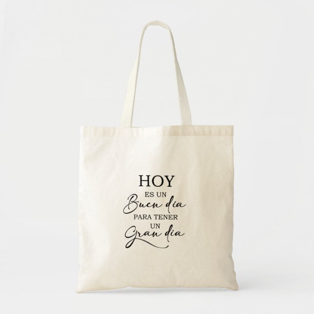 Hoy es un buen dia Bolso de tela Tote Bag (Front)