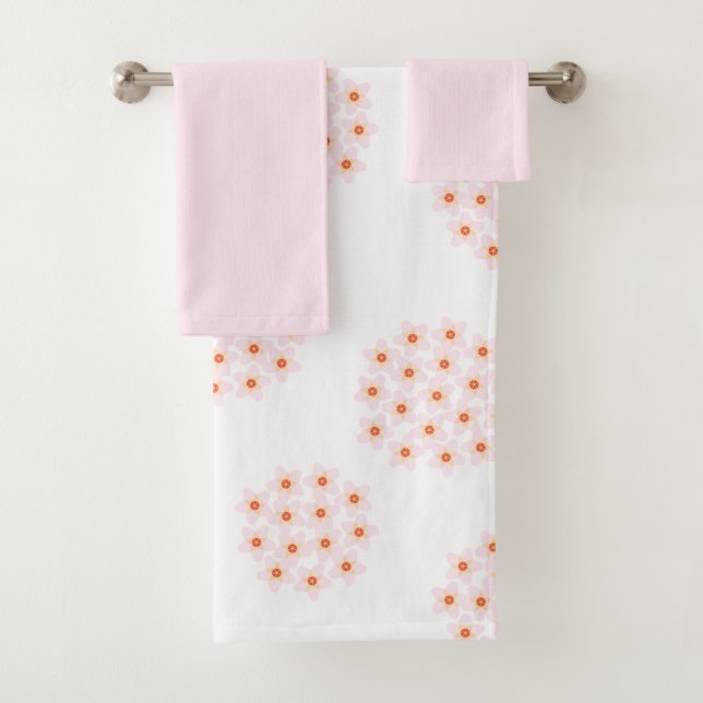 Hoya Flowers Bath Towel Set (Insitu)