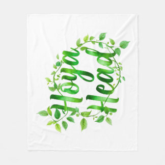 Hoya Head Plant Lover Design – Cute Minimalist Bot Fleece Blanket