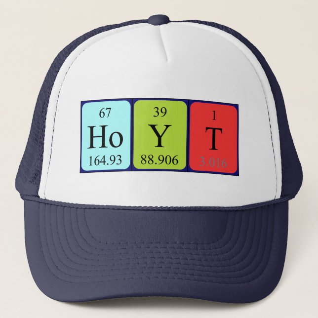 Hoyt periodic table name hat (Front)