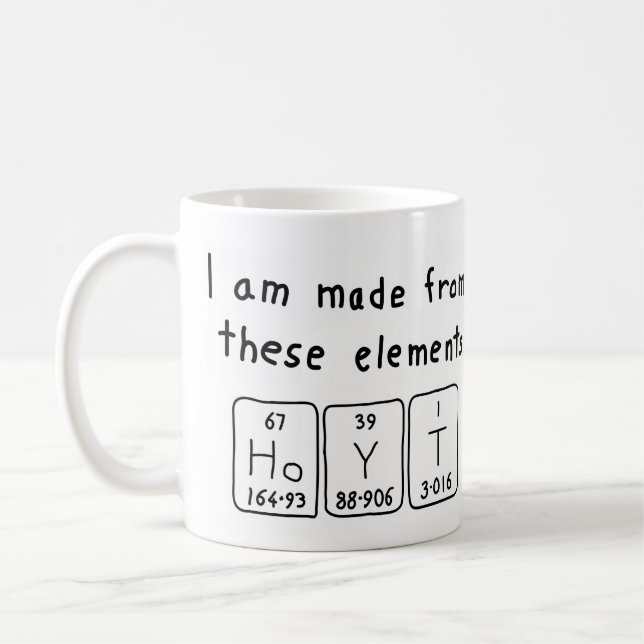 Hoyt periodic table name mug (Left)