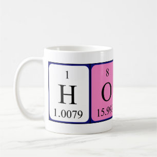 Hoyt periodic table name mug
