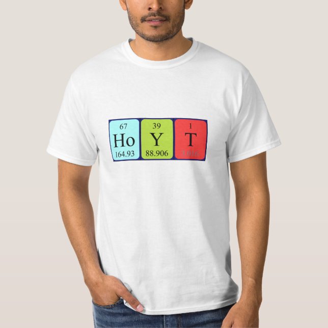 Hoyt periodic table name shirt (Front)